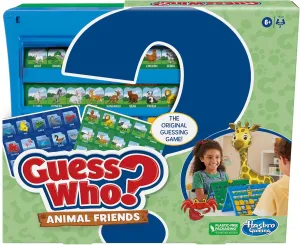 Hasbro Gaming Guess Who? Animal Friends Game | 2 Double-Sided Animal Sheets | 2-Player Board Games for Kids | Back to School Gifts | Ages 6  (Amazon Exclusive)