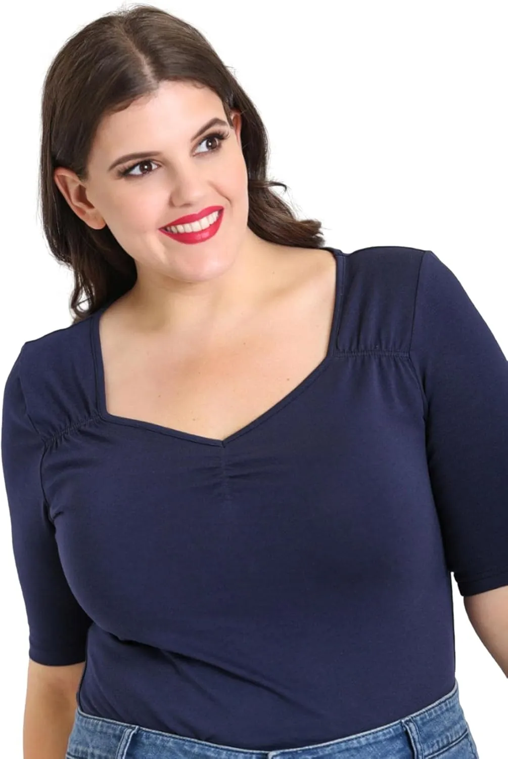Hell Bunny Philippa Vintage Style Jersey Top