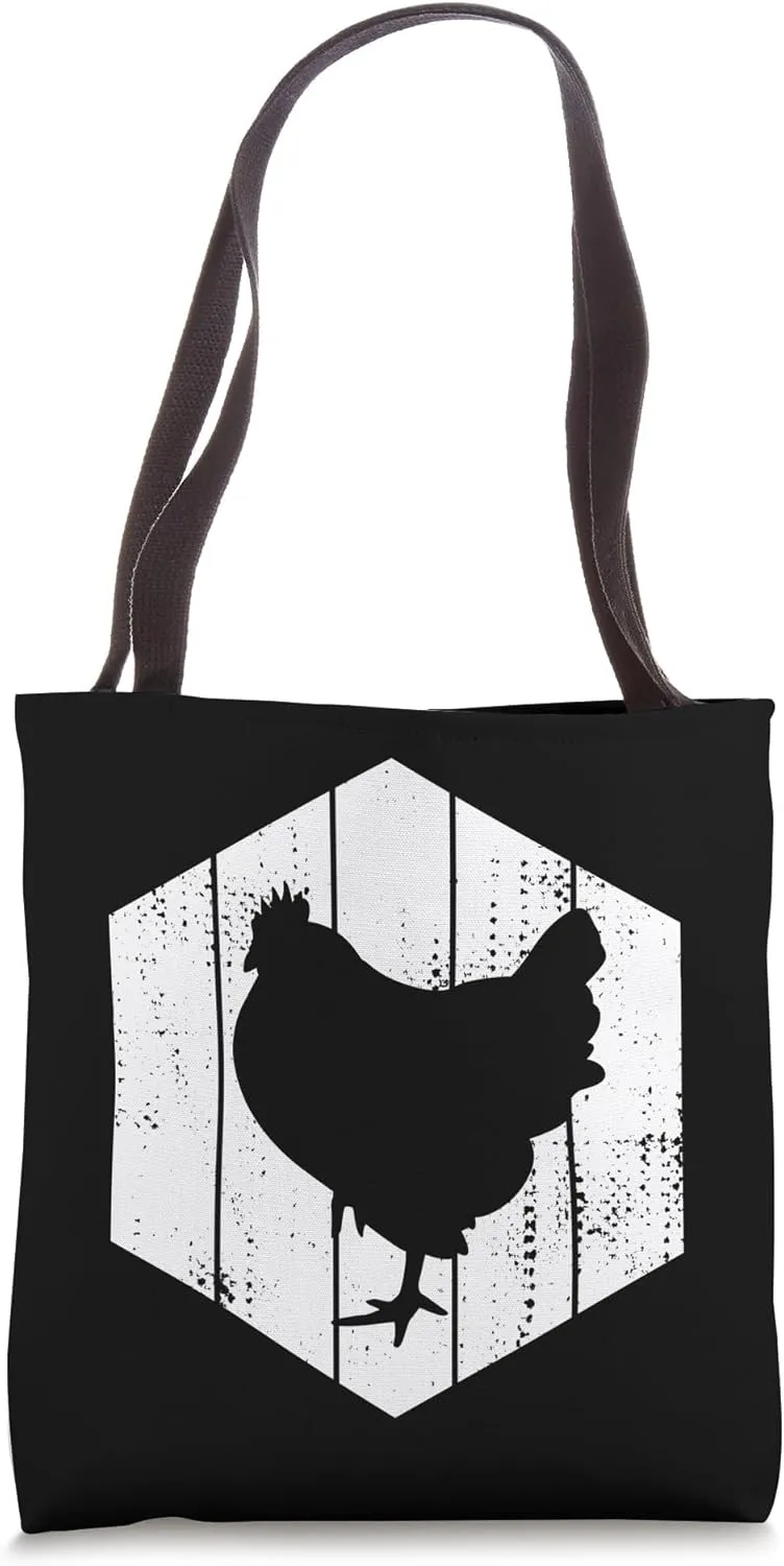 Hen Drawing Ranching Animal Husbandry Tote Bag