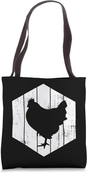 Hen Drawing Ranching Animal Husbandry Tote Bag