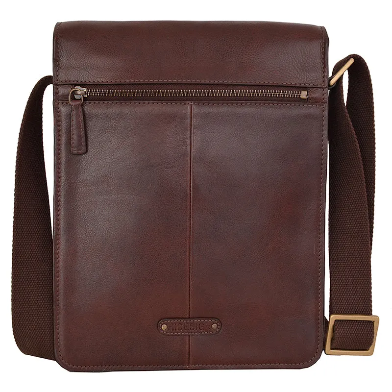 Hidesign Aiden Medium Leather Messenger Cross Body Bag