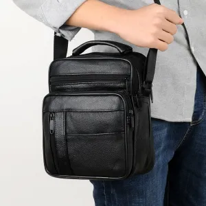 High Genuine Mini Casual Bags Brand 2019 Leather Messenger Fashionable Business Crossbody Cow Men's Small Men Bag Fully integrated Quality WEIXIER New skin