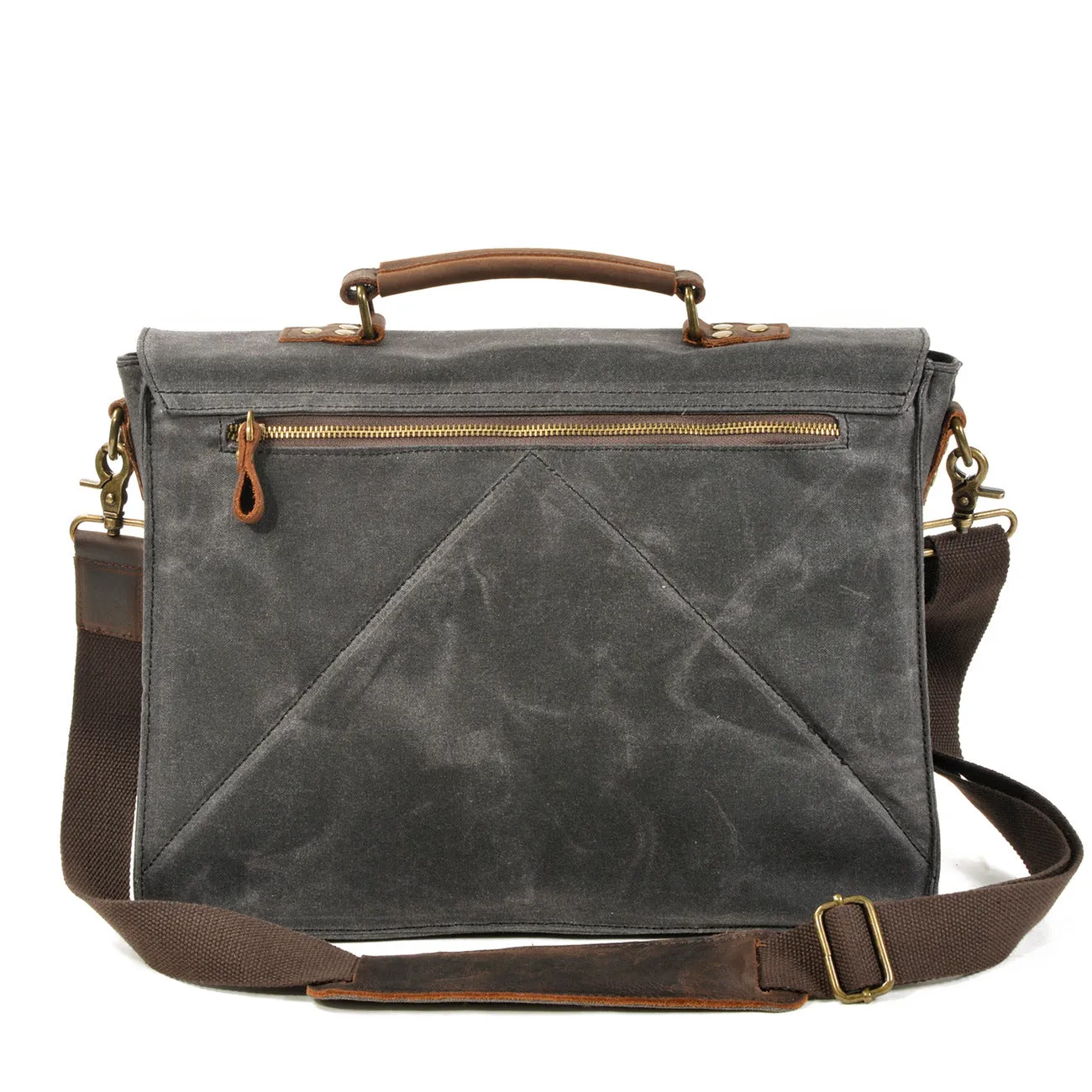 High-Quality Vintage Oil Wax Canvas Shoulder Bag for Men