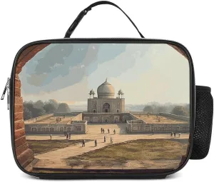Historical Site Painting Lunch Bag Insulated Lunch Box for Women Reusable Lunch Tote Bag Leakproof Cooler Tote Bag Large Capacity Lunch Container for Work Office Picnic Travel