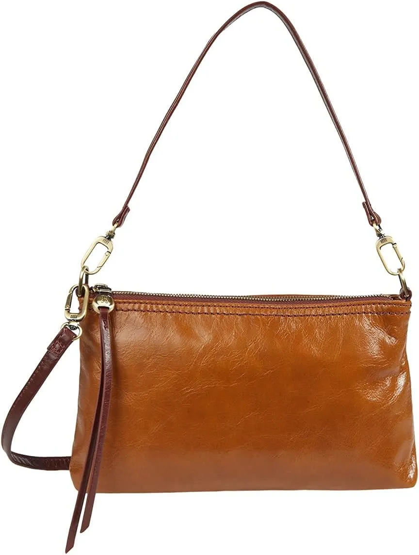 HOBO Darcy Leather Crossbody Bag for Women, Convertible to Crossbody and Wristlet