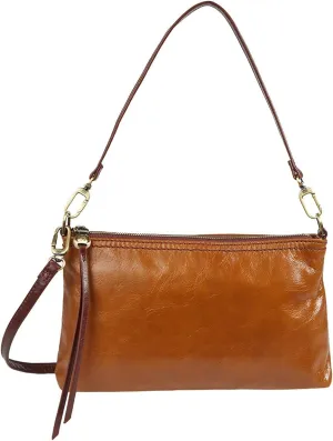 HOBO Darcy Leather Crossbody Bag for Women, Convertible to Crossbody and Wristlet