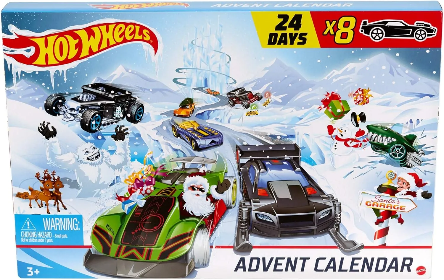 Hot Wheels Advent Calendar 24 Day Holiday Surprises with Cars and Accessories Ages 3 and Older