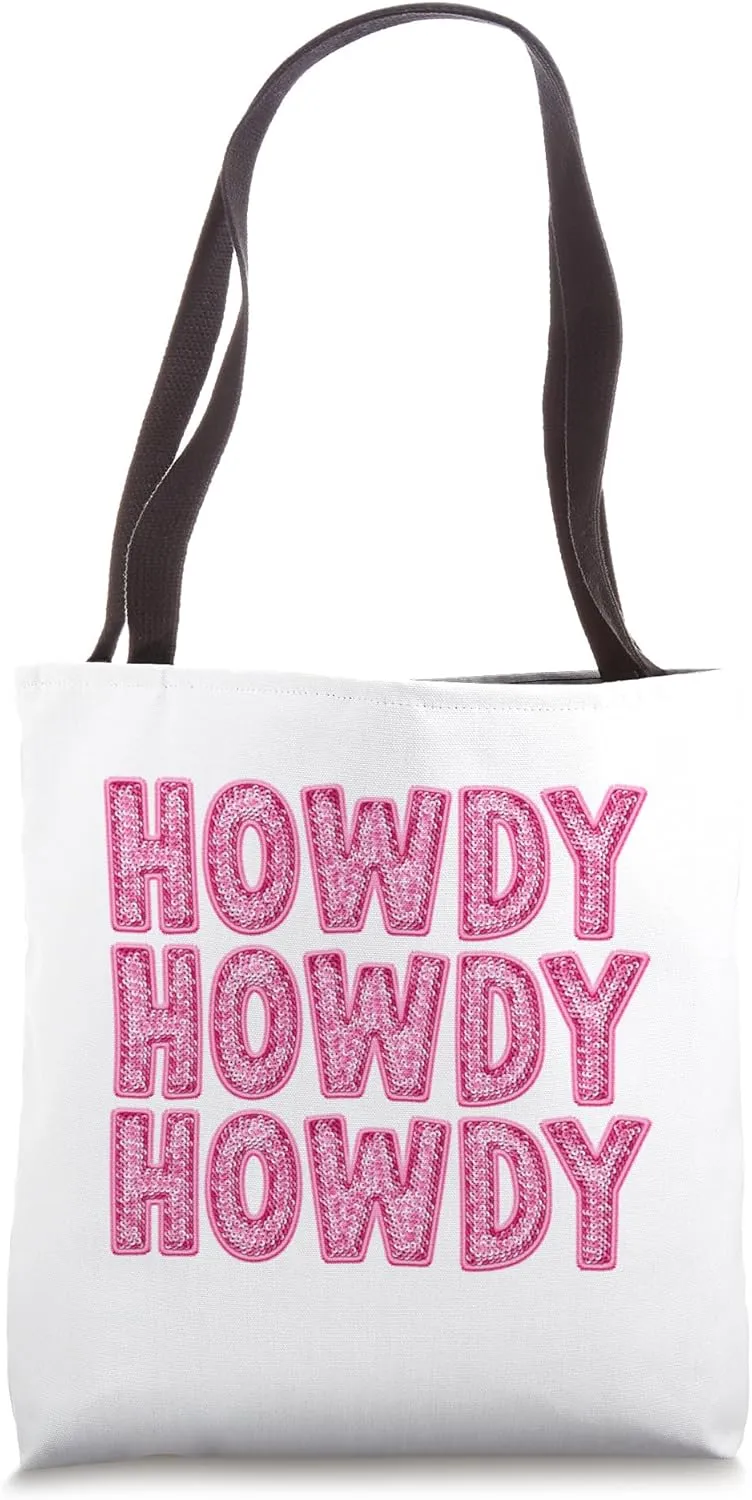 HOWDY HOWDY HOWDY RODEO OUTFIT, BACHELORETTE PARTY TEE Tote Bag