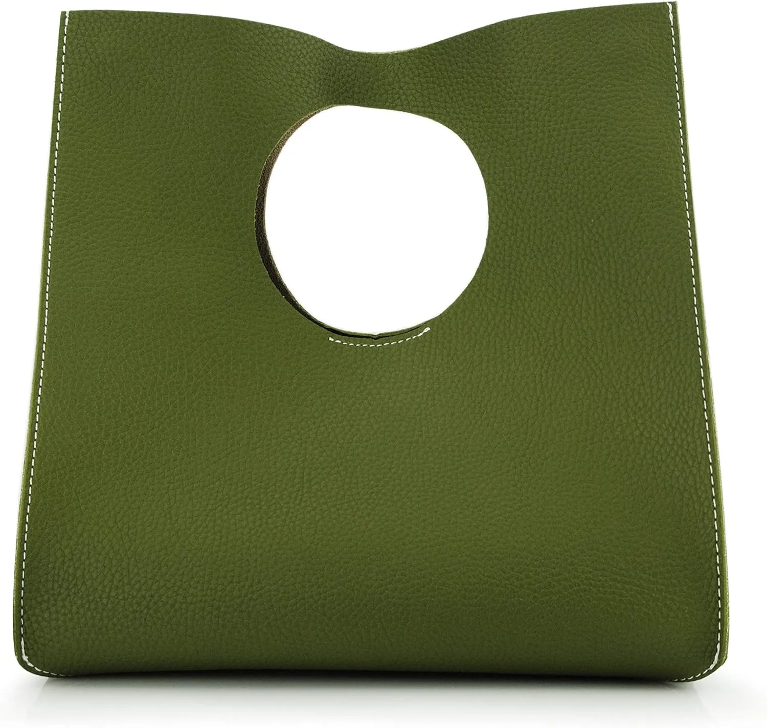 HOXIS Vintage Minimalist Style Soft Pu Leather Handbag Clutch Small Tote
