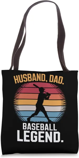 Husband Dad Baseball Legend Tote Bag