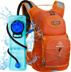 Hydration Backpack 25L, Hiking Backpack with 3L Water Bladder and Rain Cover, Light Water Backpack for Camping Cycling or Daily Men Women