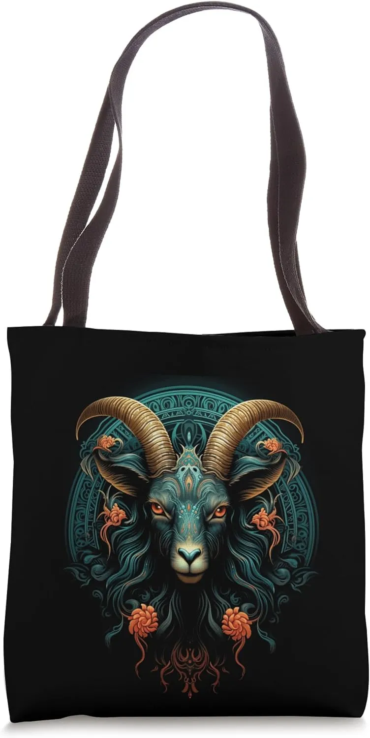 Ibex Mandala Nature Lover Men Women Gift Tote Bag