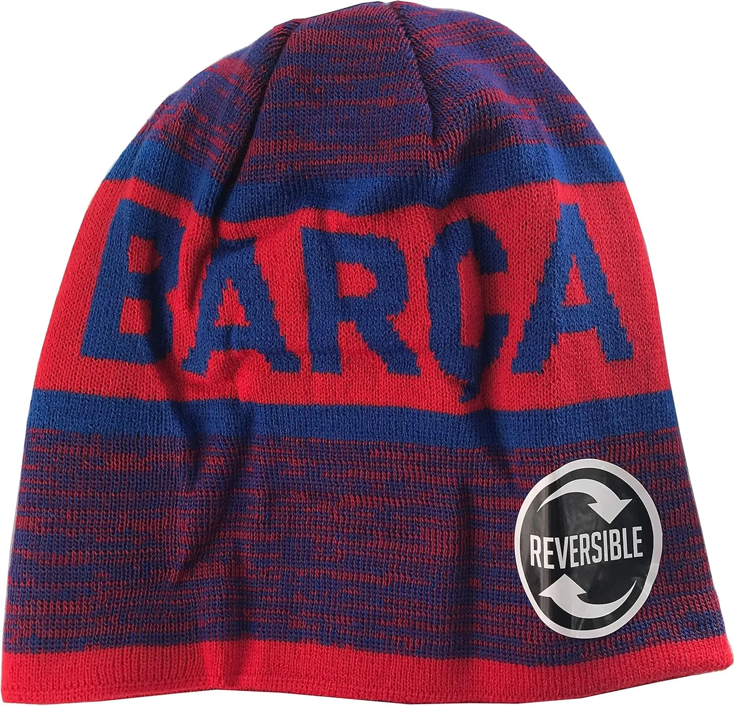 Icon Sports (ICOZ7) FC Barcelona Reversible Haze Team Pom Beanie Blue