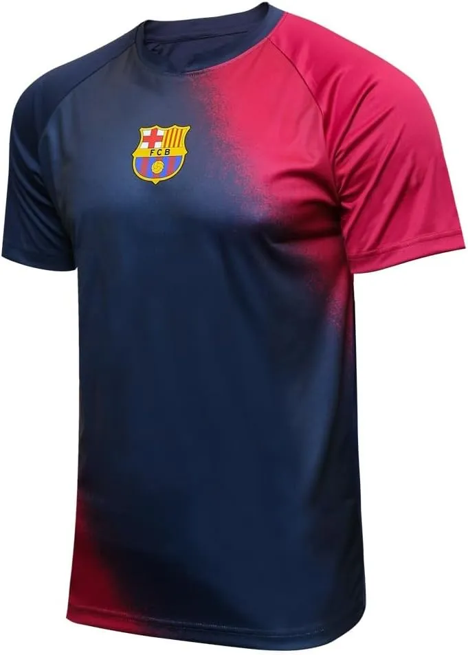 Icon Sports Men Compatible with FC Barcelona Poly Shirt Soccer Jersey -35