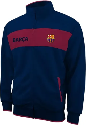 Icon Sports Men FC Barcelona Officially Licensed Zipper Soccer Jacket 015
