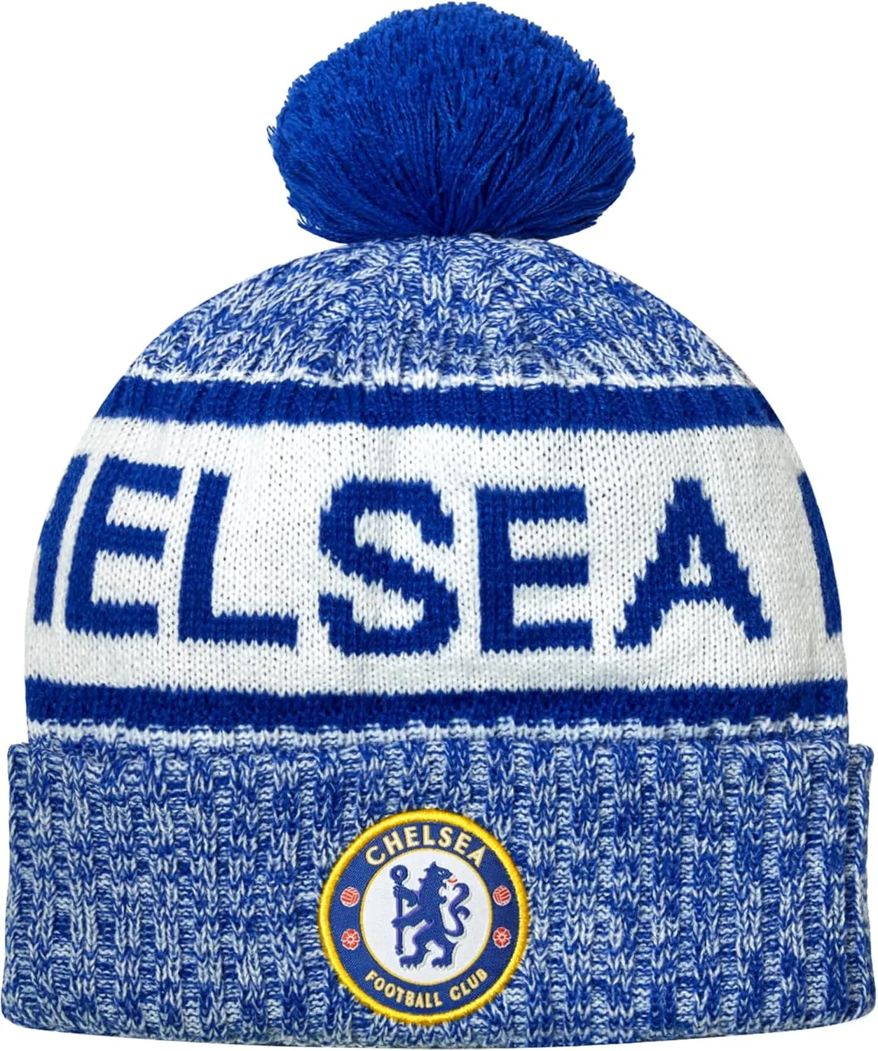 Icon Sports Officially Licensed World Clubs Pom Beanie - Premium Soft Knit Winter Hat for Soccer Fans, Warm Soccer Fan Gear