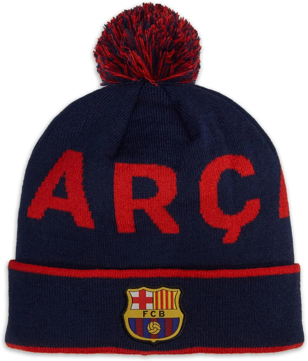 Icon Sports Officially Licensed World Clubs Pom Beanie - Premium Soft Knit Winter Hat for Soccer Fans, Warm Soccer Fan Gear