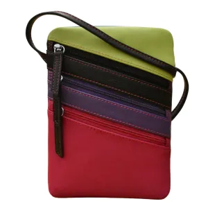 ili New York Small Triple Zip – Black Brights