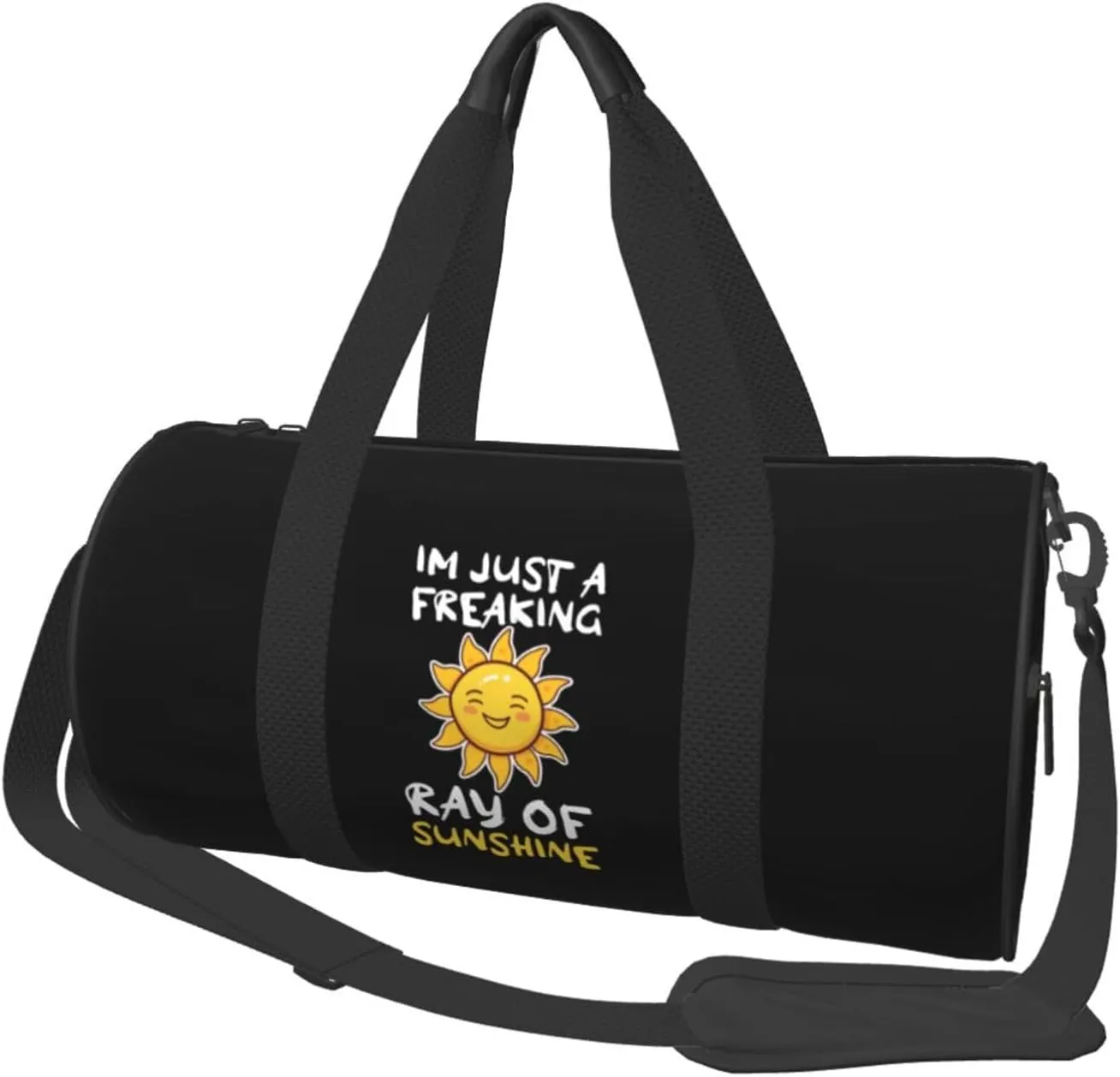 Im A Freaking Ray Of Sunshine Duffel Bag Gym Bag Travel Sports Tote Large Foldable Beach Swim Yoga3