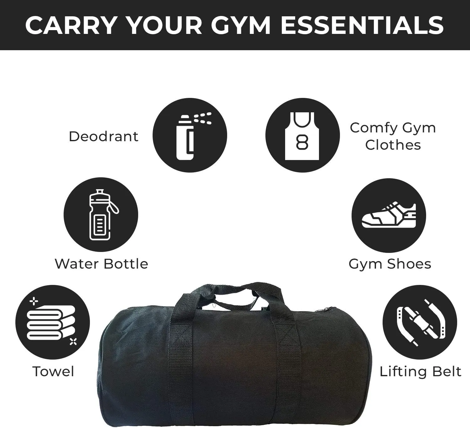 ImpecGear Round Duffel Team Sports Equipment Bags, Travel Gym Fitness Bag.