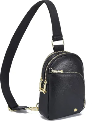RFID-Blocking Suede Crossbody Bags for Travel