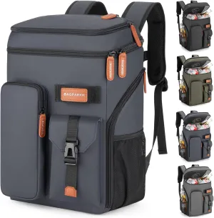 Insulated Cooler Backpack,33 Cans Multifunctional Double Deck Leakproof Cooler Bag with Sternum Strap,Large Capacity Lightweight Travel Camping Beach Backpack