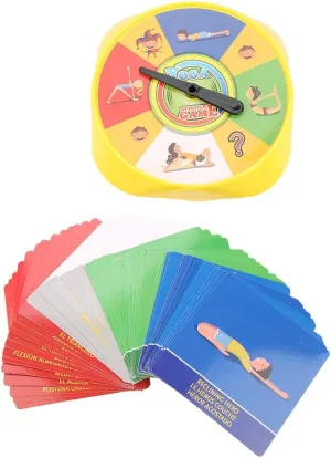 Interactive Yoga Game for Kids - and Colorful Yoga Pose Game Cards, Encourages ParentChild Bonding, Ideal for Early Exercise Skills Development