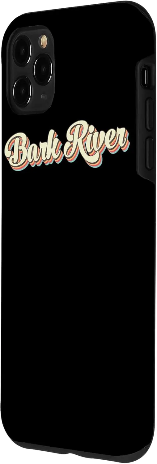 iPhone 11 Pro Max Bark River TShirt Retro Art Baseball Font Vintage Case
