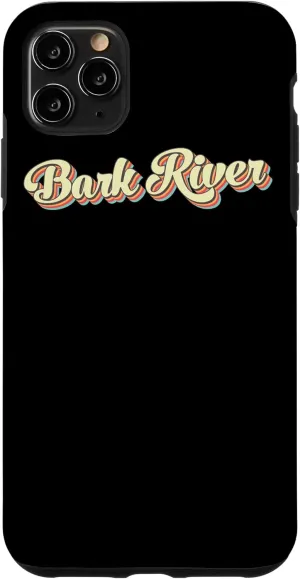 iPhone 11 Pro Max Bark River TShirt Retro Art Baseball Font Vintage Case
