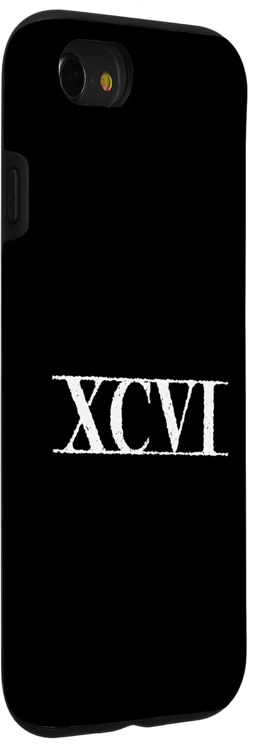iPhone SE (2020) / 7 / 8 Roman Numeral 96 XCVI ~ with Lines Case