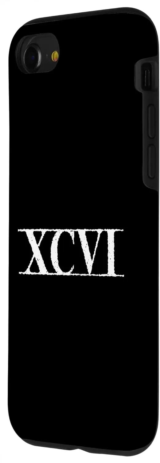 iPhone SE (2020) / 7 / 8 Roman Numeral 96 XCVI ~ with Lines Case