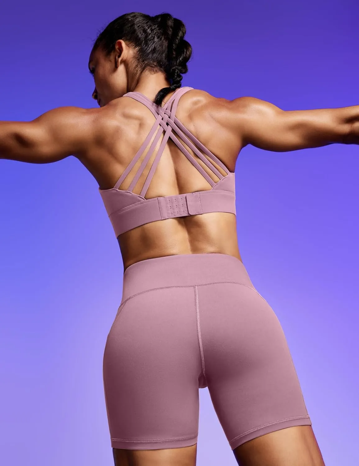 IUGA Sports Bras for Women High Support Large Bust High Impact Womens Sports Bras Strappy Padded Sports Bra