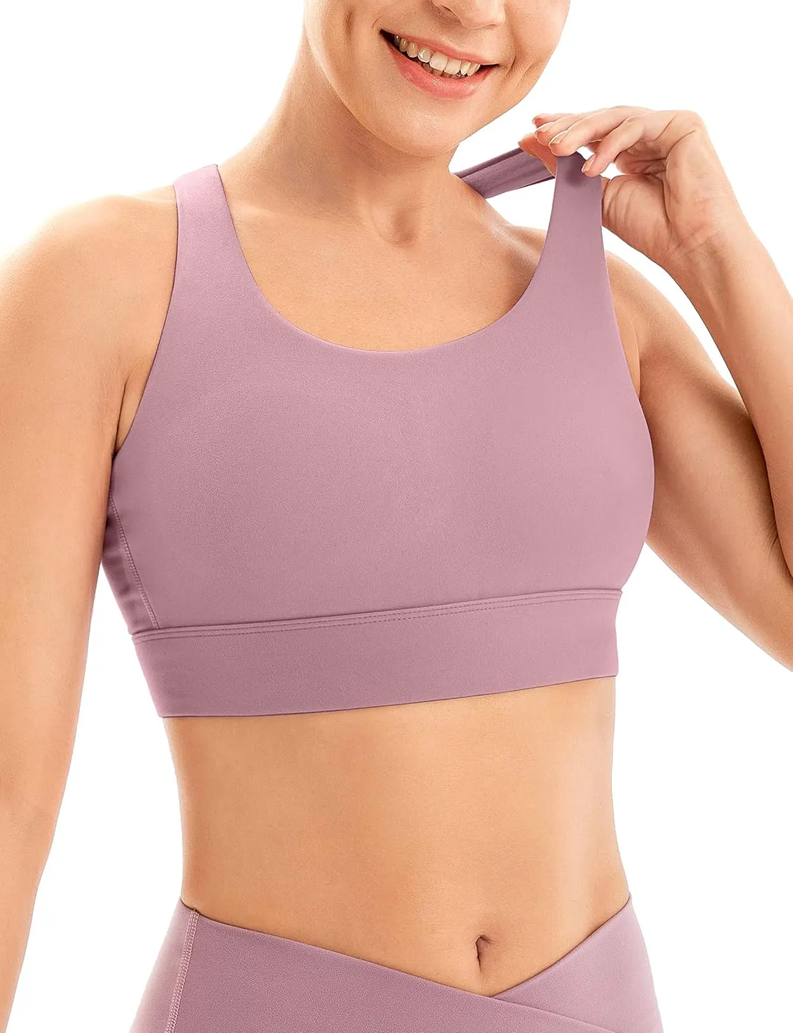 IUGA Sports Bras for Women High Support Large Bust High Impact Womens Sports Bras Strappy Padded Sports Bra