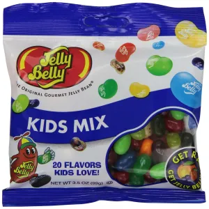 Jelly Belly Kids Mix Jelly Beans, 20 Kid-Friendly Flavors, 3.5-oz, 12 Pack