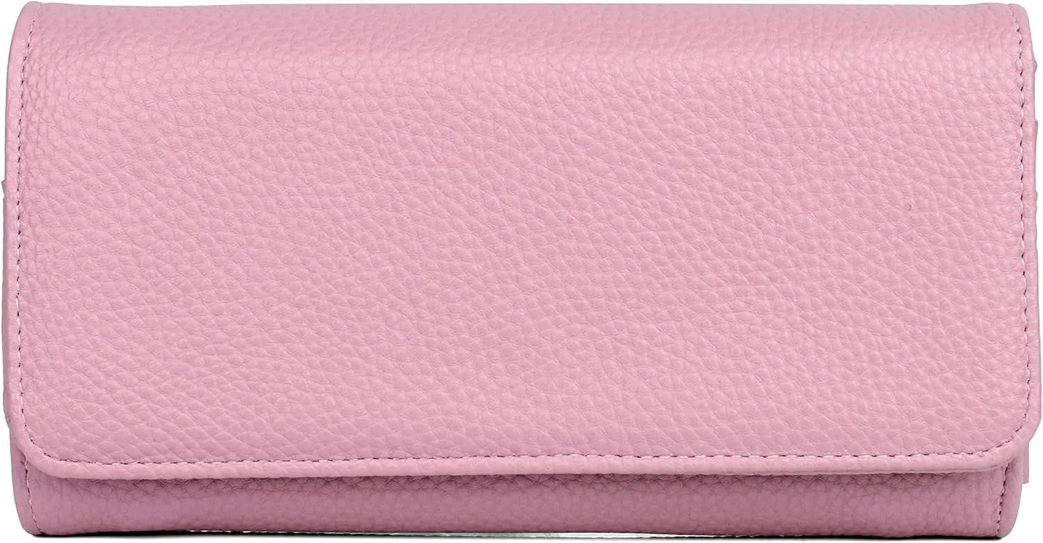 Julia Buxton Pebble Vegan Leather Bianca Trifold