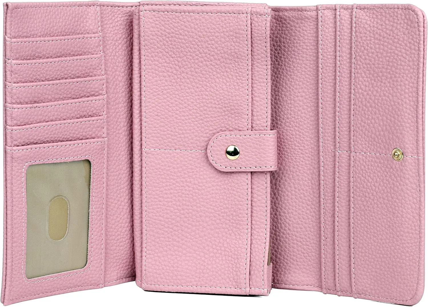Julia Buxton Pebble Vegan Leather Bianca Trifold