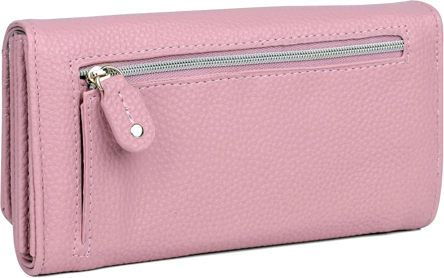 Julia Buxton Pebble Vegan Leather Bianca Trifold