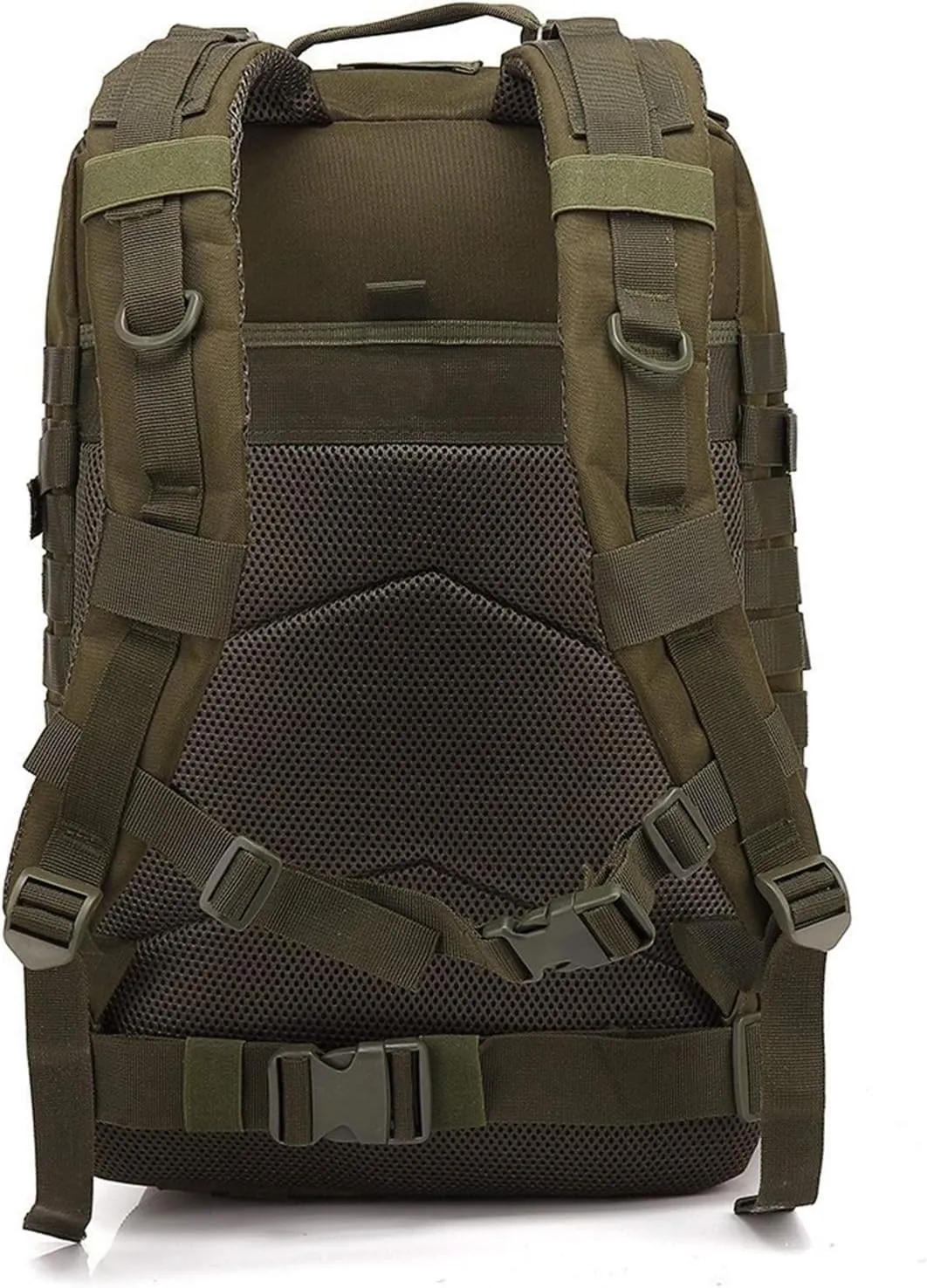Jungle Leopard 50L Nylon Waterproof Trekking Fishing Hunting Bag Backpack Outdoor Military Rucksacks Tactical Sports Camping Hiking (Color : TBP001-Khaki)