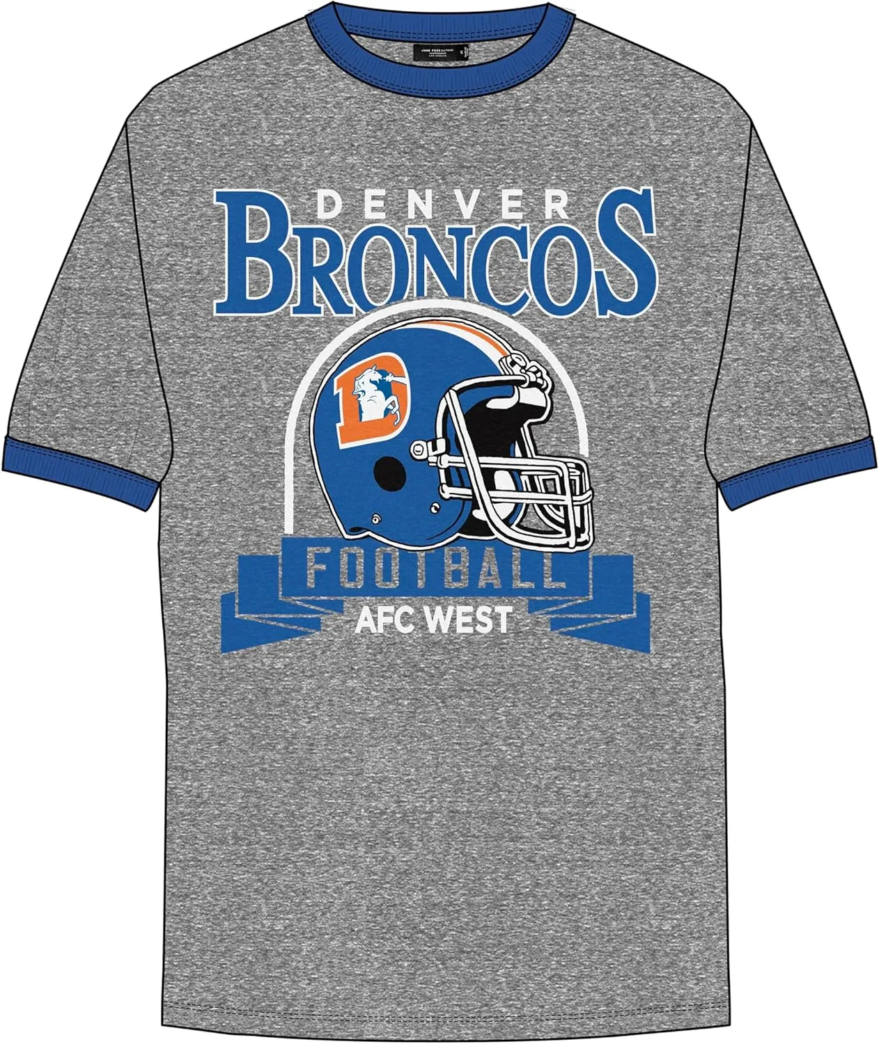 Junk Food Clothing Clothing Denver Broncos Backyard Ringer Tee