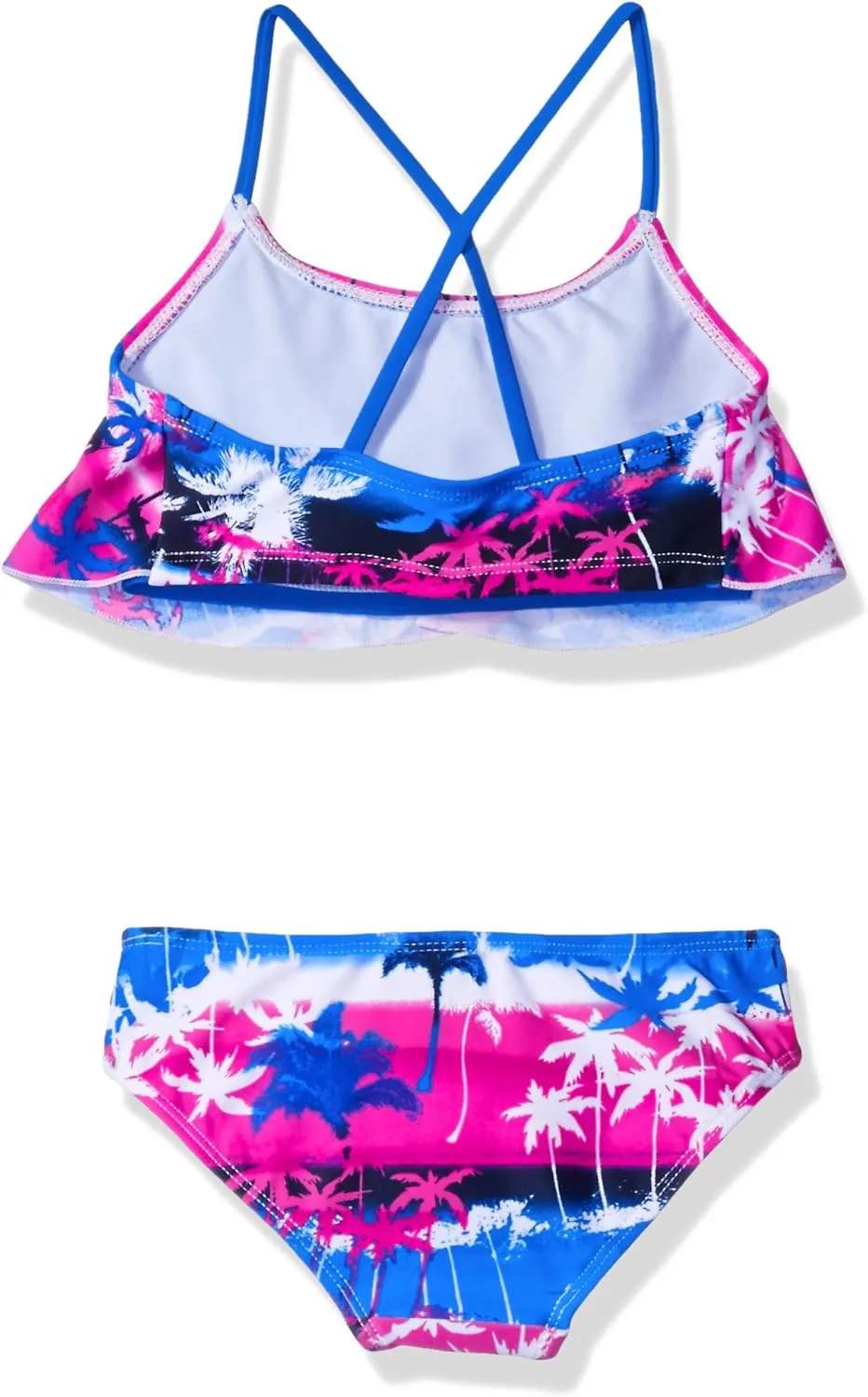 Kanu Surf Girls' Alania Flounce Bikini Beach Sport 2 Piece Swimsuit