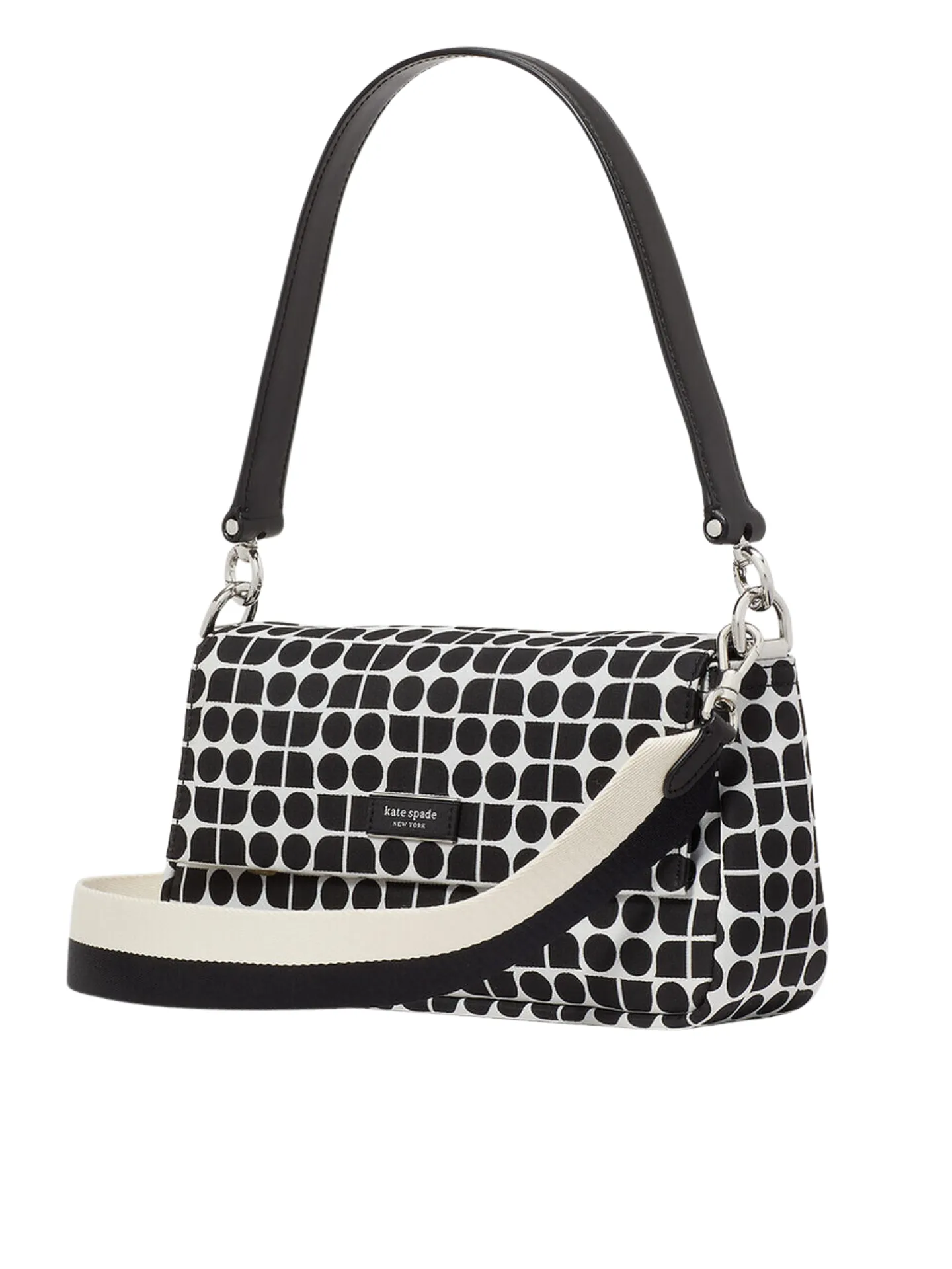 Kate Spade Noel Jacquard Convertible Crossbody Black Multi