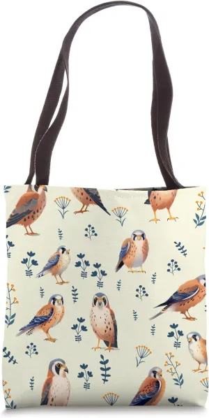 kestrel pattern in beige amazing Nature Lover Art Men Women Tote Bag