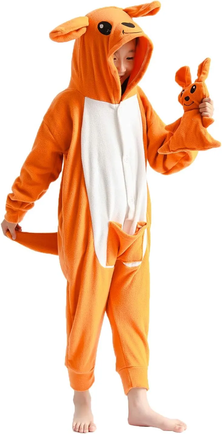 Kids Animal Onesie Pajamas Cosplay Costume Halloween Sleepwear