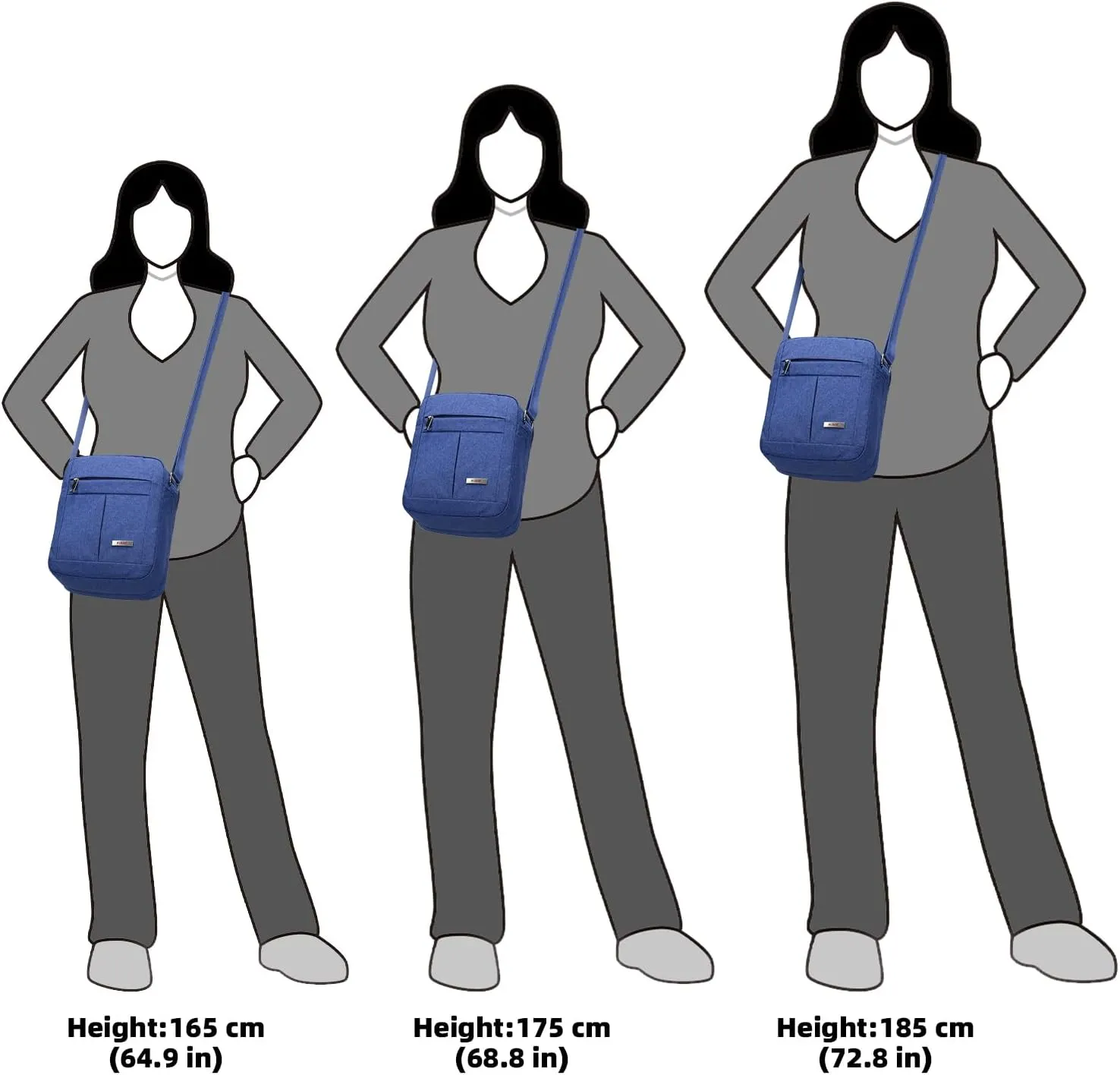 KL928 Men's Messenger Bag - Crossbody Shoulder Bags Travel Bag Man Purse Casual Sling Pack for Work Business