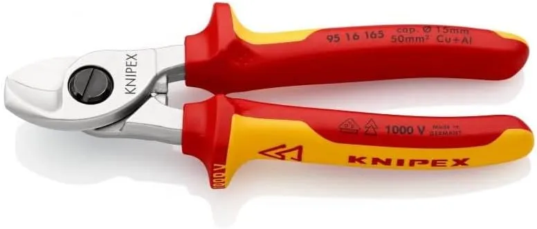 KNIPEX Classic Red Cable Shears-1000V Insulated