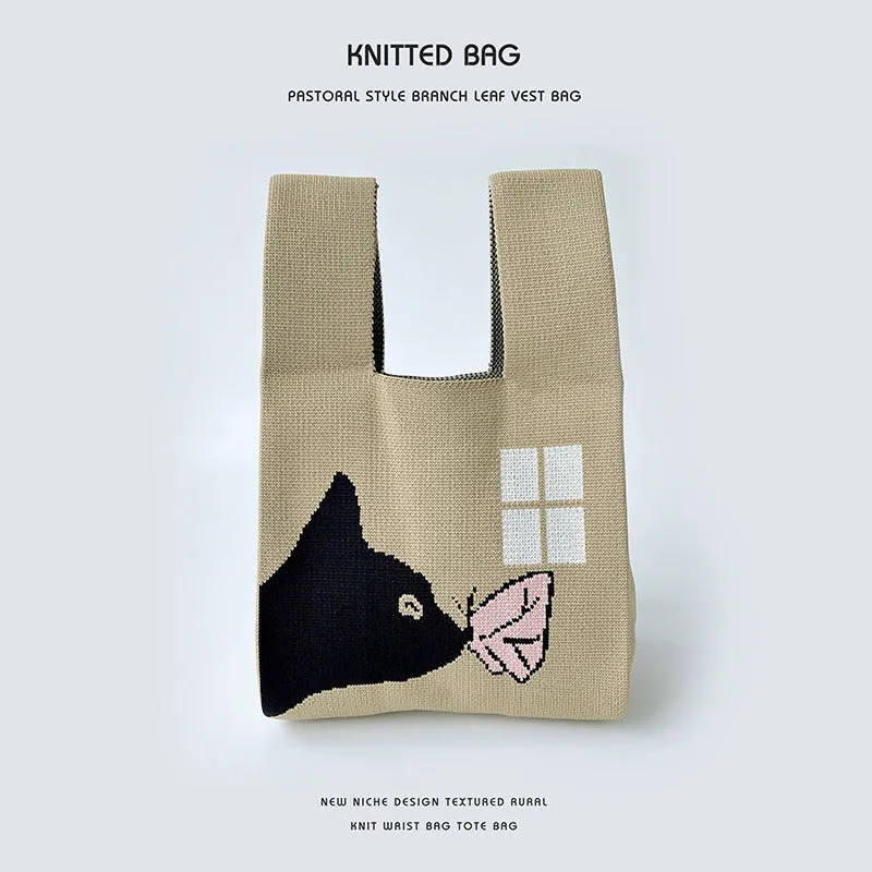 Knitted Bag - Animals