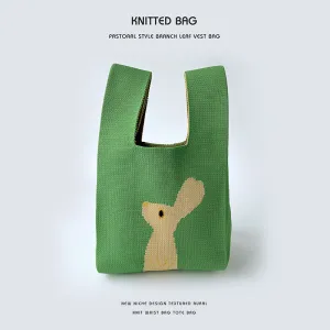 Knitted Bag - Animals