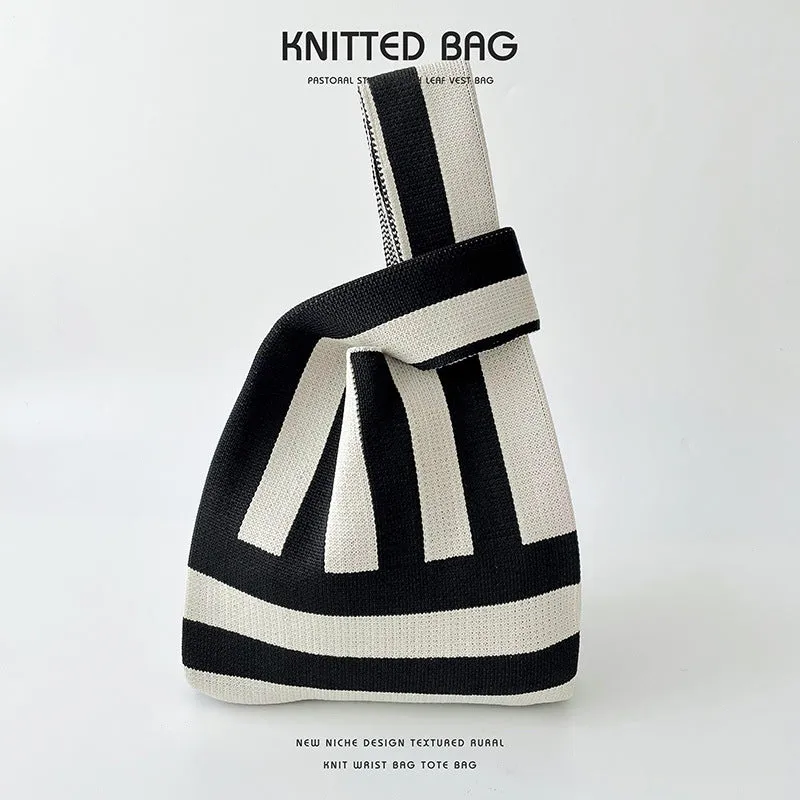 Knitted Bag - Mix Stripes