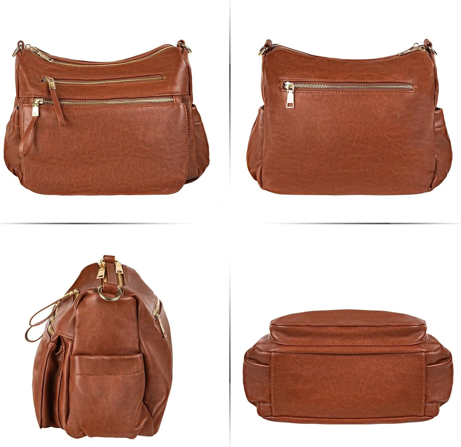 KOGTLA Women's Crossbody Shoulder Bag Roomy Multi Pockets Purse Handbag Travel Satchel Hobo Messenger Bag