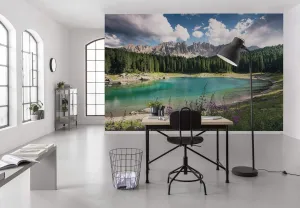 Komar SHX9-021 Non-Woven Photo Wallpaper with Dolomite Juwel Design XXL Decoration Nature Landscape Bedroom Living Room Office Hallway 450 x 280 cm (Width x Height) Multi-Coloured